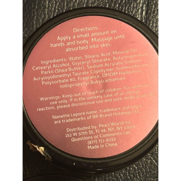 3 Scents Nanette Lepore Luna Body Lotions with Shea Butters 50ml/1.69oz Flowers - Picture 8 of 11